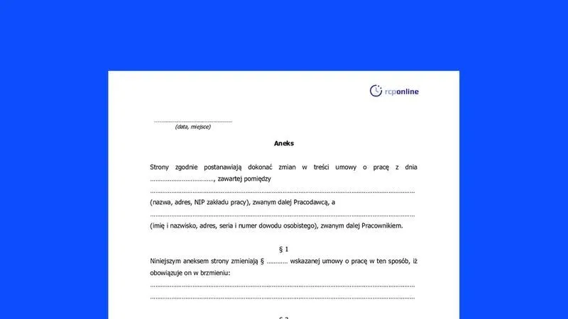 Aneks do umowy o pracę — jak bezpiecznie i poprawnie zmienić warunki zatrudnienia?