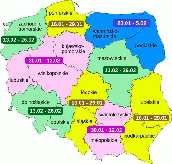 Ferie lubelskie 2026 – terminy i pomysły na dobrze zaplanowaną przerwę
