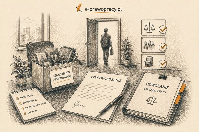 Likwidacja stanowiska pracy w 2026 roku – prawa pracownika i zasady odprawy