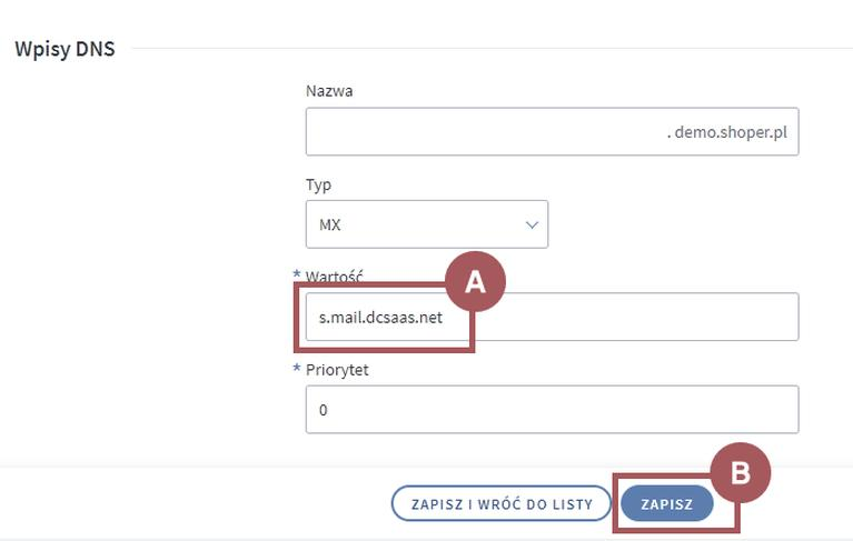 Dostarczanie wiadomości e-mail