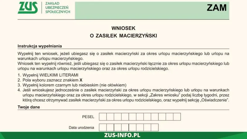 Korzyści zasiłku macierzyńskiego