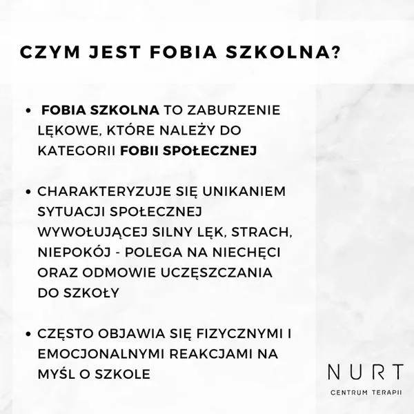 Leczenie fobii szkolnej