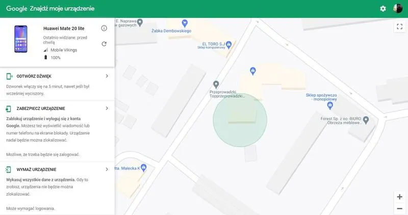 Namierzanie telefonu