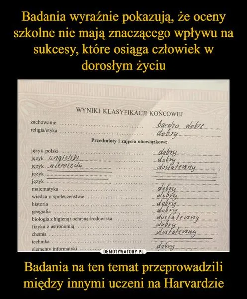 Negocjowanie ocen z nauczycielem