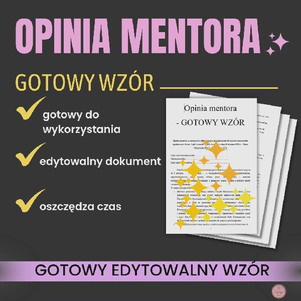 Opinia mentora o nauczycielu