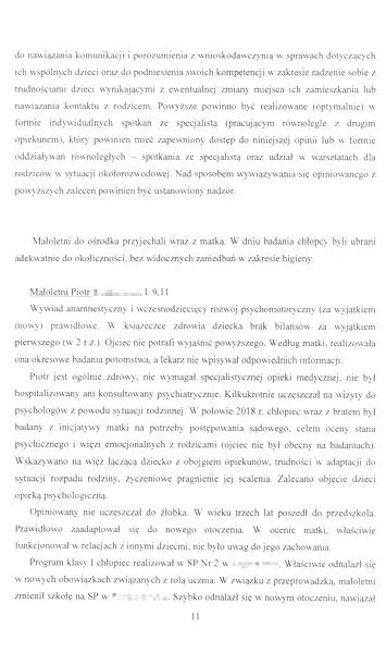 Opinia o uczniu