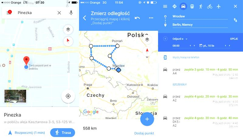 Pinezka w Google Maps