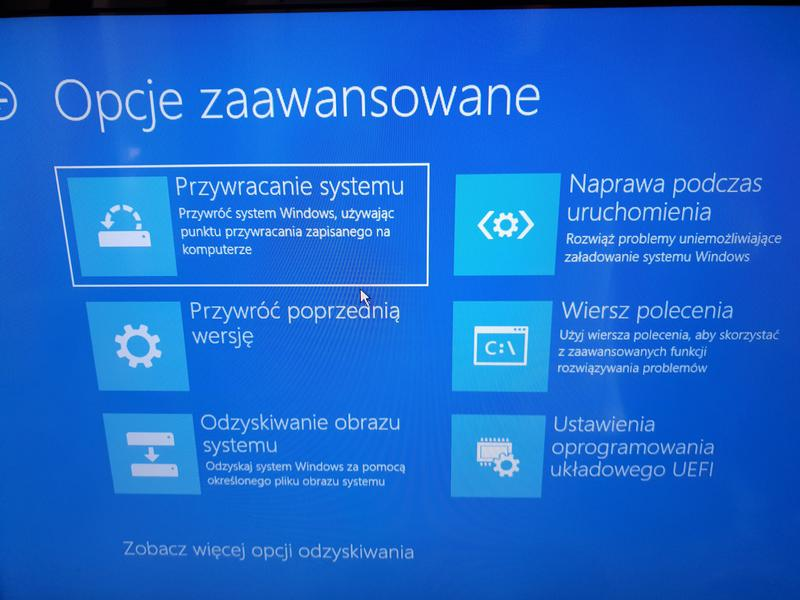 Ponowna instalacja systemu Windows 10