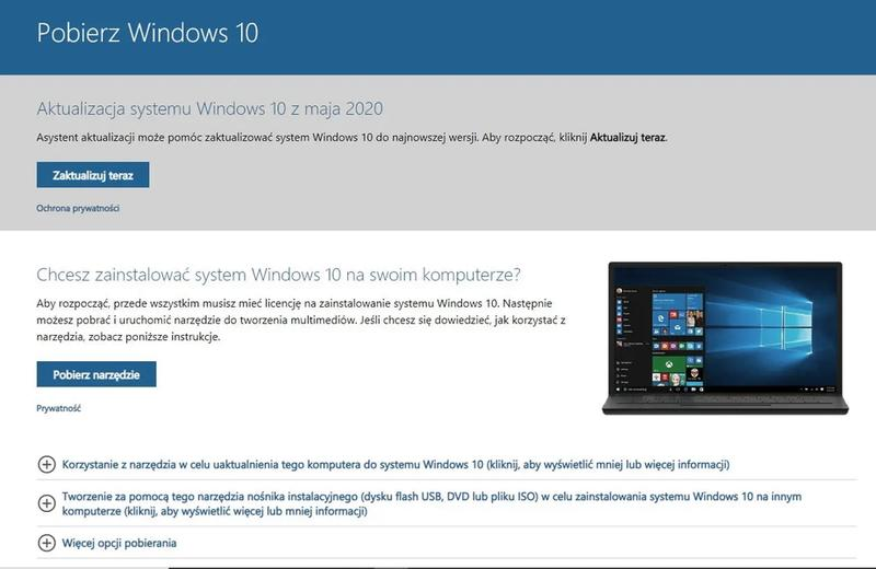 Przywracanie systemu Windows 10