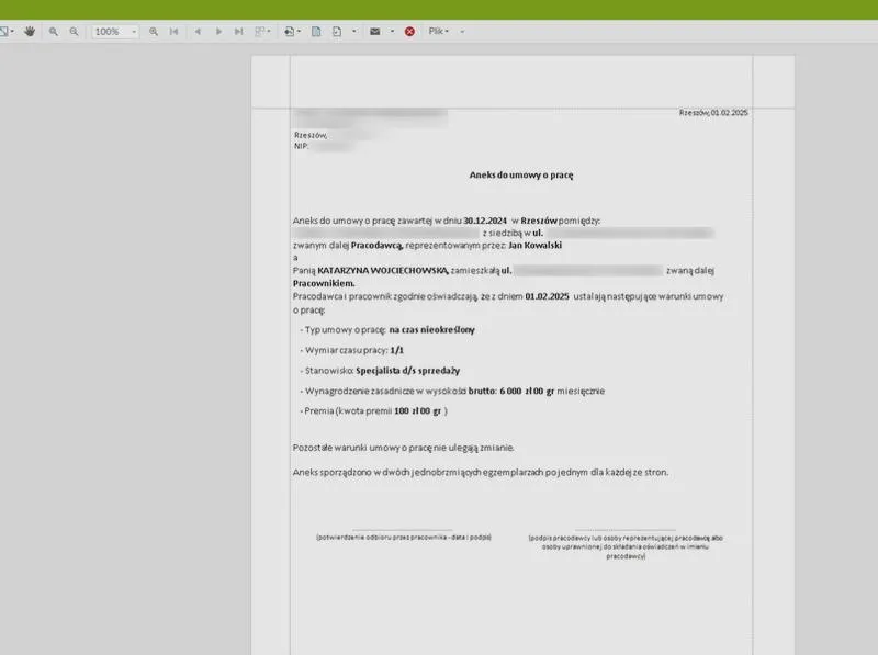Wypowiedzenie zmieniające